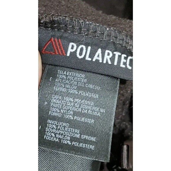 The North Face Polartech Full zip Jacket size small Fleece Brown - Picture 3 of 4